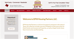 Desktop Screenshot of dfwhousingpartners.net