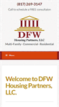 Mobile Screenshot of dfwhousingpartners.net